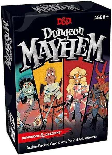 Dungeons &amp; Dragons Dungeon Mayhem Action Card Game 2-4 Players Brand New Sealed