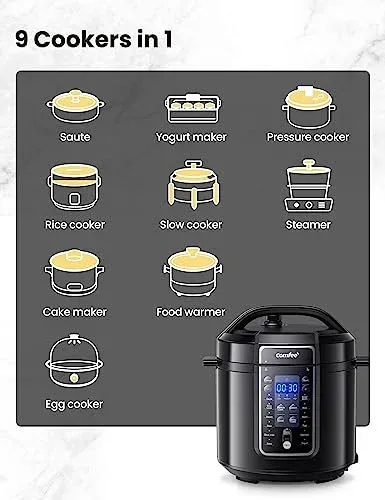 COMFEE' 9-in-1 Electric Pressure Cooker