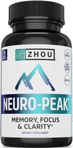 Zhou Nutrition Neuro-Peak Capsules 30 ct