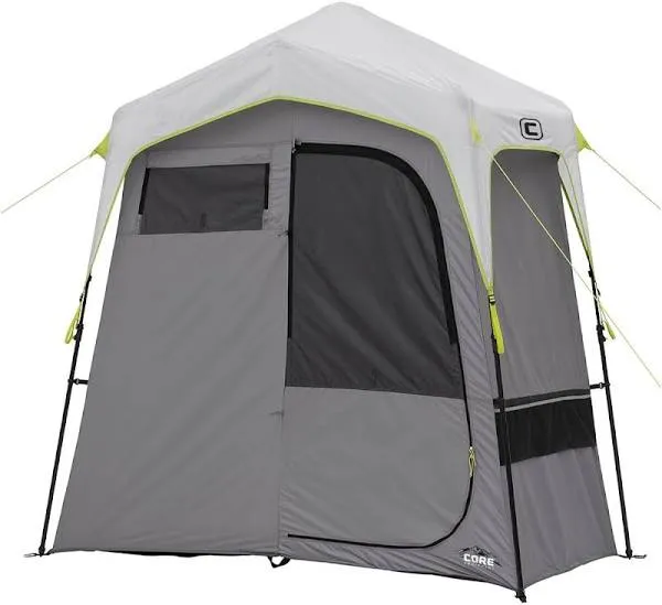 CORE Instant Camping Utility Shower Tent with Changing Privacy Room