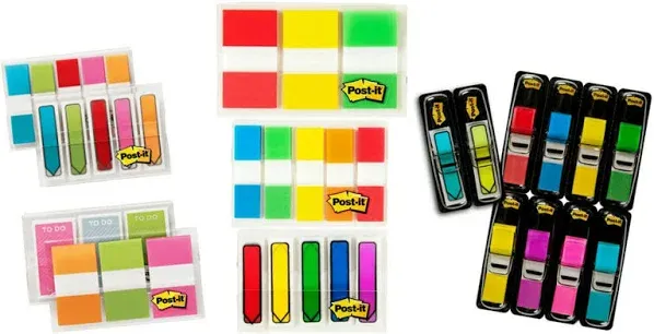 Post-it Flags and Tabs Value Pack, Ultimate Business and Study Pack, 956 Various Flags for Organization (683-AVP-SIOC)