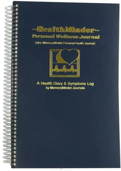 HealthMinder Personal Wellness Journal: Health Diary and Symptoms Log