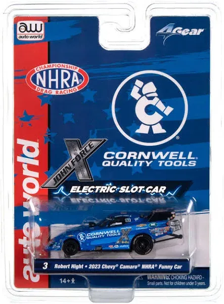 Auto World Robert Hight Cornwell Tools 2023 Chevy Camaro Funny Car 4Gear HO Slot Car