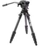 3 Legged Thing Legends Jay Carbon Fibre Levelling Base Tripod - Adjustable Camera and Video Levelling-Base Travel Tripod with 3 Detachable Legs - Metallic Slate Grey (JAYKIT-A)