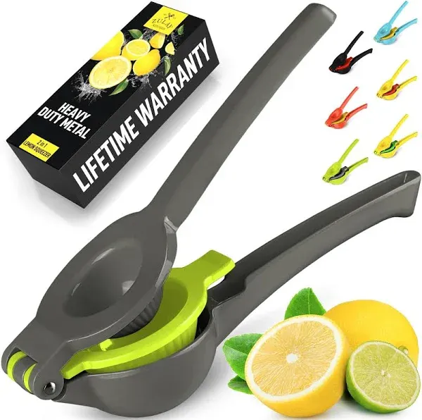 Zulay Kitchen Metal 2-In-1 Lemon Squeezer Manual