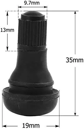 Unique Bargains TR412 Rubber Short Snap-In Tire Valve Stems Tyre Service Tool