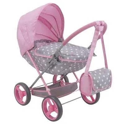 509 Crew Cotton Candy Pink Doll Deluxe Pram