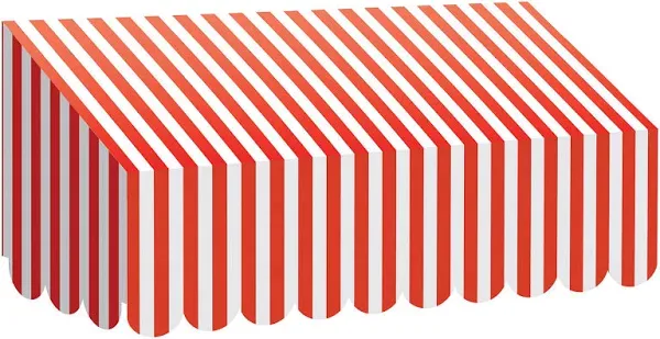 Teacher Created Resources Red & White Stripes Awning