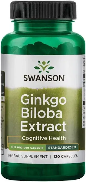 Swanson Ginkgo Biloba Extract 60mg 240 Caps