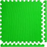 Meister X-Thick 1.5" Interlocking 10 Tiles Gym Floor Mat - Green