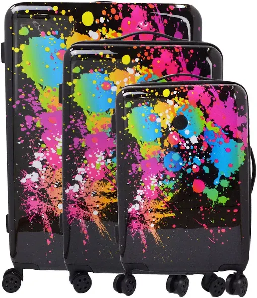 Body Glove Bursts 3-Piece Hardside Spinner Luggage Set