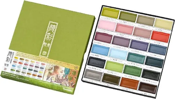 MC20/36V ZIG Kuretake Gansai Tambi Watercolor Jananese Paint 36 Colors