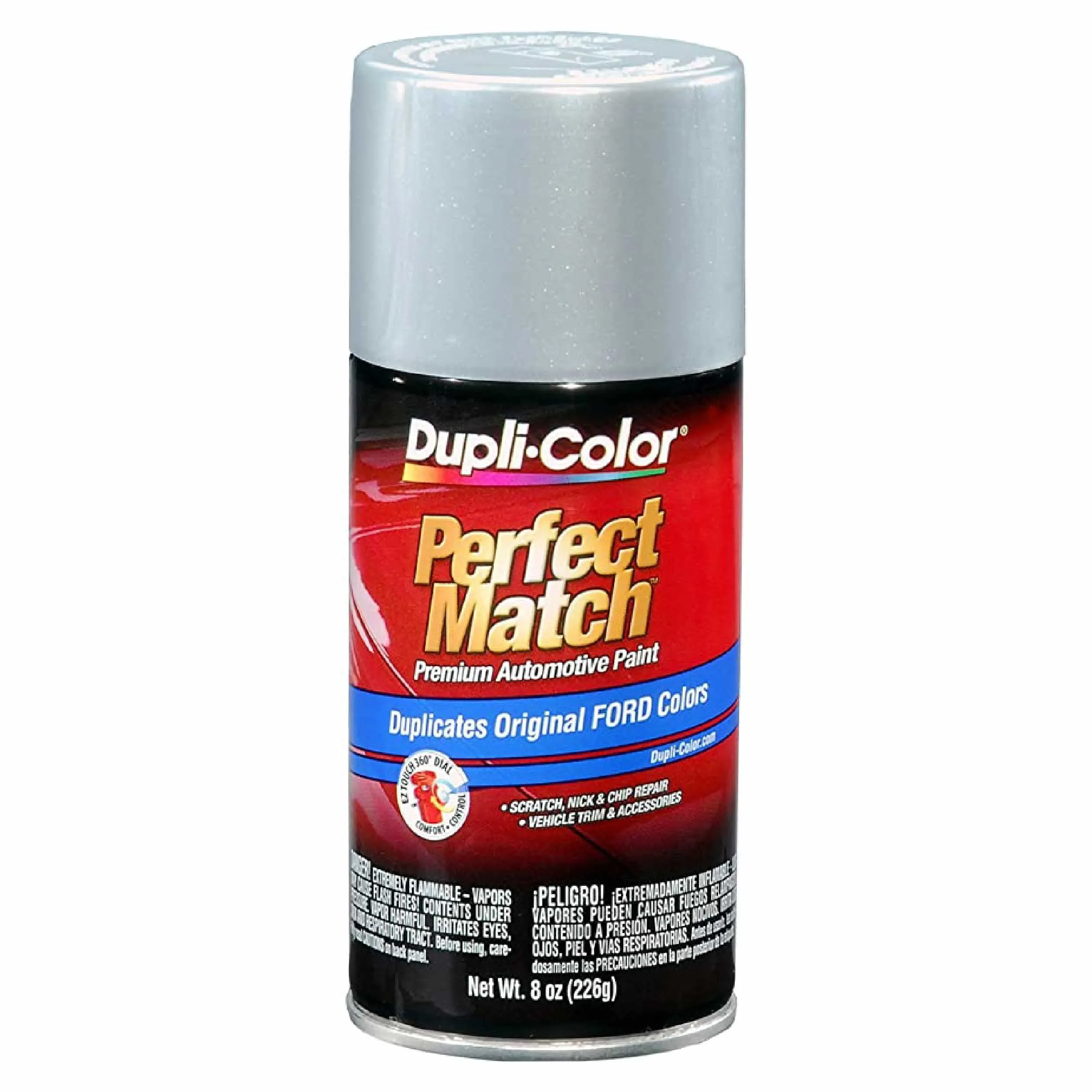 Dupli-Color EBFM03837 Perfect Match Automotive Spray Paint – Ford Silver Metallic, J/1G – 8 oz. Aerosol Can