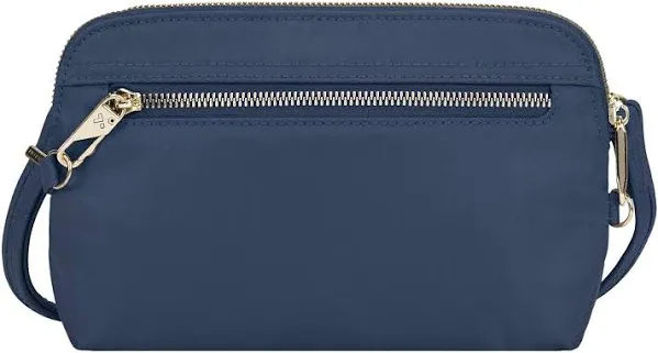 Anti-Theft Tailored Convertible Crossbody Clutch, Sapphire