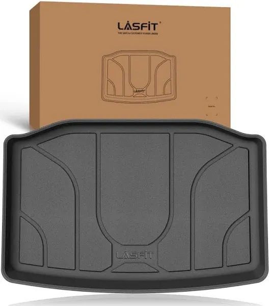 Lasfit Sub Trunk Storage Mats for Tesla Model Y 2024-2020, Rear Sub Trunk Well Liner All Weather TPE Custom Fit Cargo Mat (Only Fit for 5-Seat)