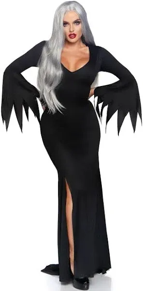 Witch Costume Adult Female Vampire Gothic Halloween Fancy Dress