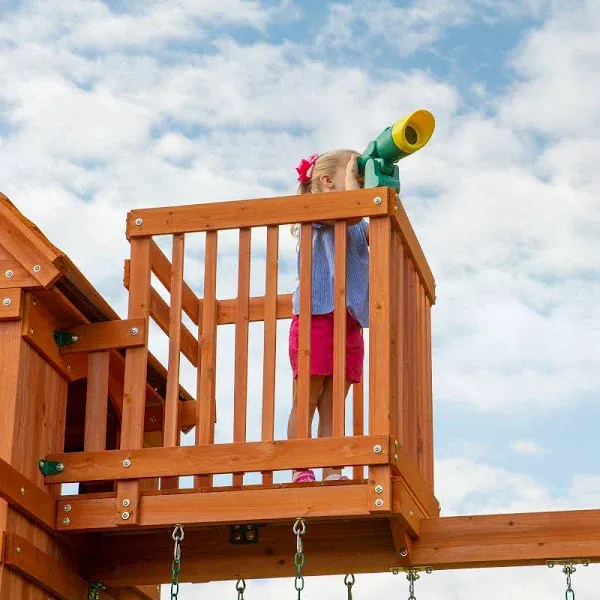 Backyard Discovery Skyfort II Cedar Wood Swing Set