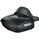 Vivid Black King Pack Trunk Backrest Mount Fit For Harley Tour Pak Touring 14-Up