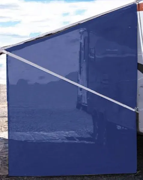 Tentproinc RV Awning Sunshade Screen ● Navy Blue Mesh Sun 9&#039; x 7&#039;, 