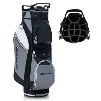 14-Way Golf Cart Stand Bag with Waterproof Rain Hood | Costway