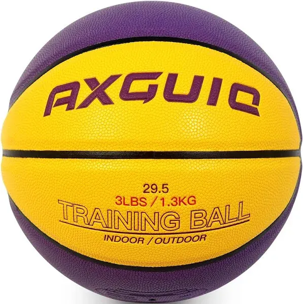 3LBS Weighted Heavy Training Basketball 29.5&#034; - Size 7 Composite Leather 