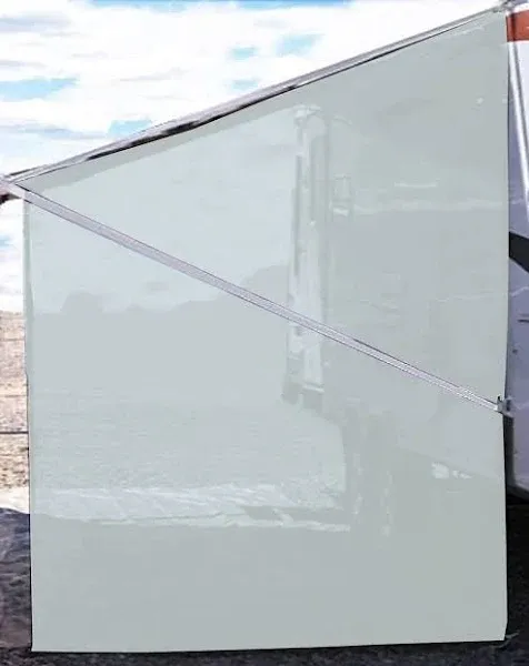 RV Awning Side Sun Shade 9&#039;X7&#039; (Gray) Mesh Screen Sunshade Complete Kits Motorho