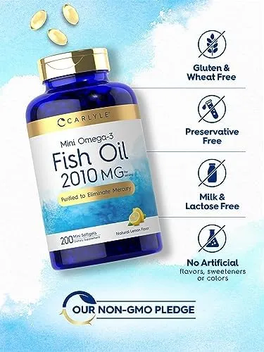 CARLYLE -MINI -OMEGA -3   Fish. Oil -2010 MG  200 soft gels  exp-4/2028