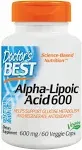 Doctor's Best Alpha-Lipoic Acid 600, Helps Support Glucose Metabolism and Regenerate Antioxidants* Non-GMO, Gluten Free, Vegan, Soy Free, 60 Veggie Caps