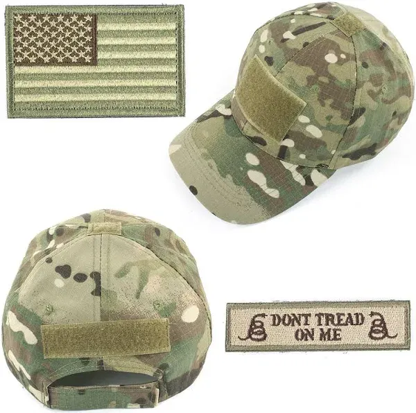 GES Men's USA Flag Adjustable Tactical Hat