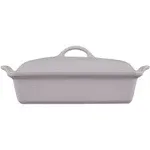 Le Creuset 4-Quart Heritage Stoneware Covered Rectangular Casserole - Shallot