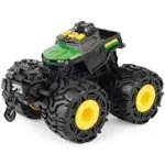 John Deere Toddler Toys, Monster Treads Gator with Lights and Sounds, Tractor for Kids, 6 Inch, Green, Ages 3+, Red