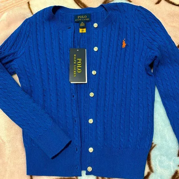 Polo Ralph Lauren Cable-Knit Cotton Cardigan Girls