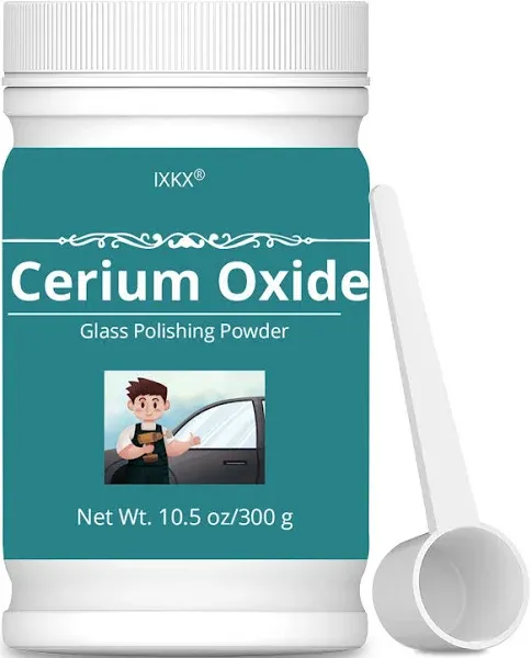 10.5oz Cerium Oxide Glass Scratch Remover, Professional Glass Polishing Compo...