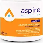 Aspire Nutrition Multi+ Multi-Vitamin Powder (Unflavored) Containing Professional-Strength and Premium Vitamins, Minerals, and Nutrients