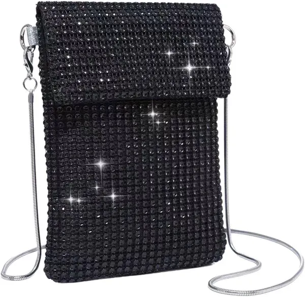 Glitter Rhinestone Crossbody Bag