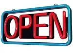 BritTech 21 x 10 Ultra Bright LED Neon Open Sign - Remote Controlled - Get Your Business Seen Day or Night