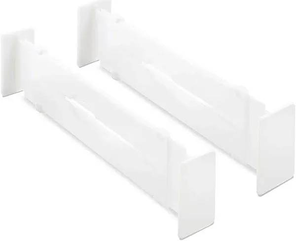 Whitmor Drawer Dividers, Adjustable - 2 dividers