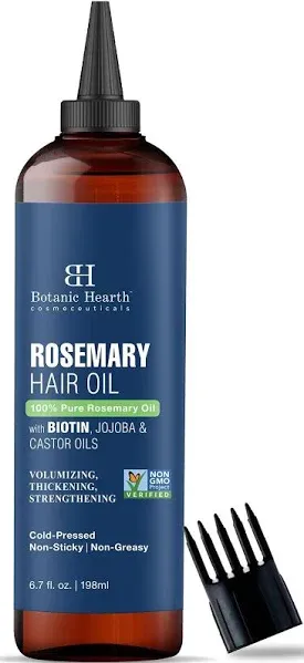 100% Pure Rosemary Oil For Hair Growth Infused With Biotin | Hair strengtheni...