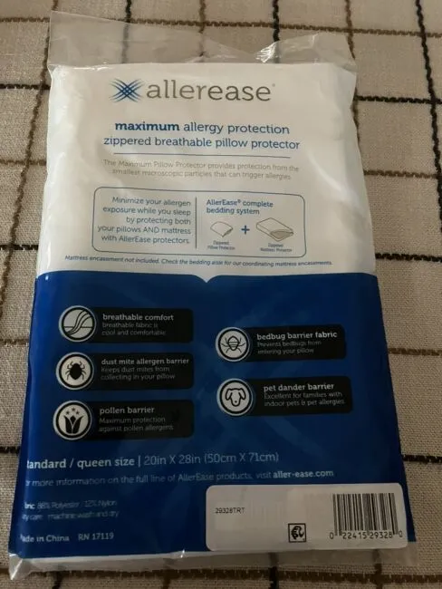 Aller-Ease Maximum Allergy Bedbug King Pillow Protector