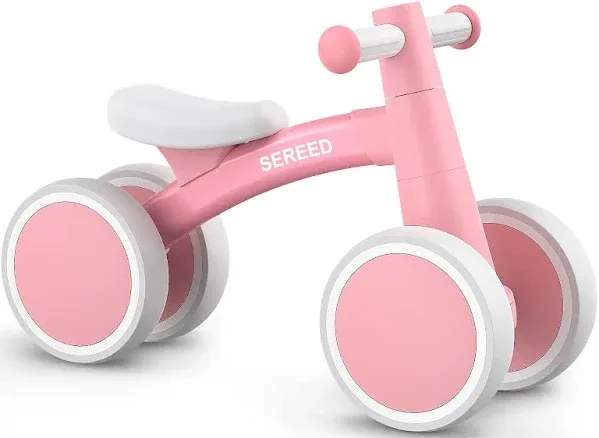 Baby Balance Bike for 1 Year Old Boys Girls 12-24 Month Toddler, 4 Wheels Toddle