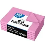 15 in. x 20 in. Pink Tissue Paper | 480 Sheets