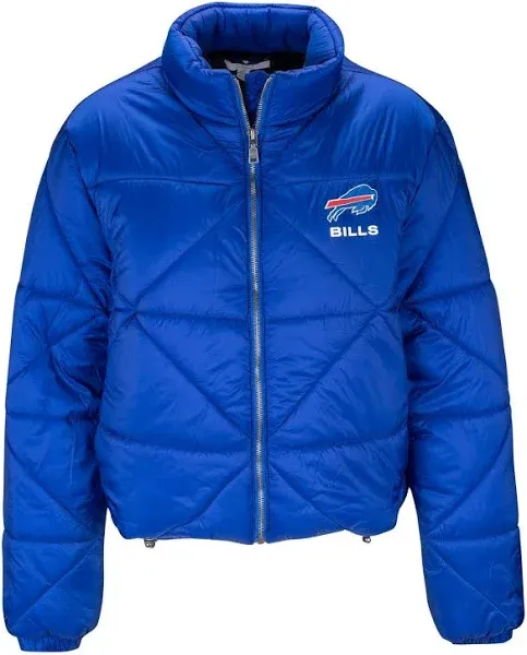 Wear by Erin Andrews Women's Buffalo Bills Cropped Puffer Jacket