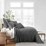 Levtex Home Mills Waffle Bedspread Set, Charcoal, King