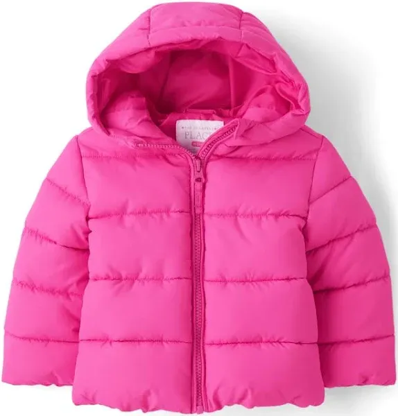 The Children's Place Baby Toddler Girls Hooded Puffer Jacket