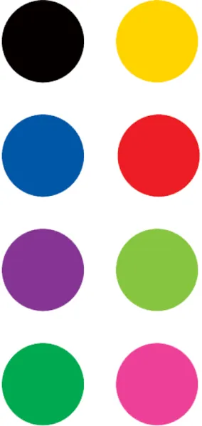 Colorful Circles Mini Stickers, 3/8" Diameter, Pack of 528