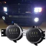 2pcs 63W LED Fog Lights Lamps Replacement for 2002-2008 Dodge Ram1500 2003-2009 Ram 2500 3500 2004-2006