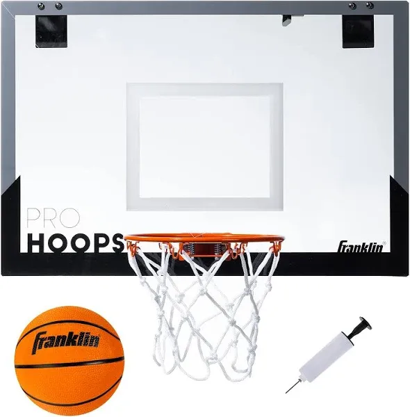 Franklin Sports Pro Hoops Over-Door Basketball Set Red/White/Blue