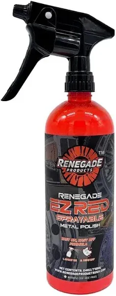 Renegade Products USA EZ Red Sprayable Metal Polish Chrome Cleaner & Polish