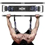 INNSTAR Adjustable Bench Press Band with Bar, Upgraded Push Up Resistance Bands, Portable Chest Builder Workout Equipment, Arm Expander for Home Workout,Gym,Fitness & Travel