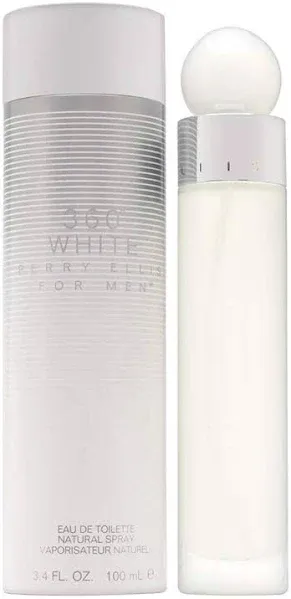 360 White by Perry Ellis Eau De Toilette Spray for Men 3.4 oz